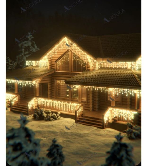 Бахрома 12м гирлянда уличная