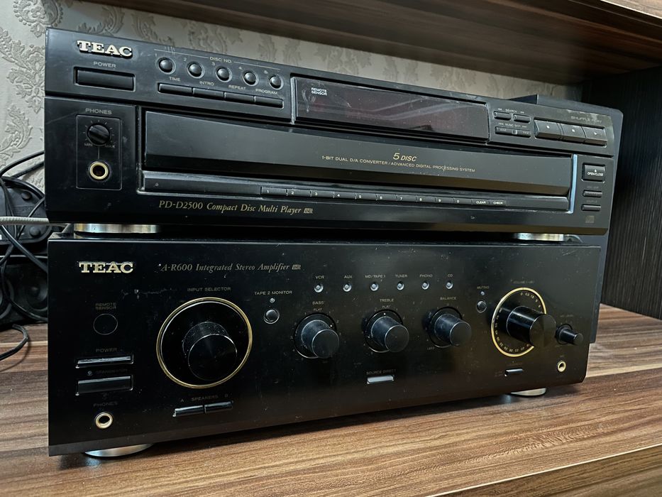 4бр Тонколони cerwin wega Усилвател и чейнджър TEAC