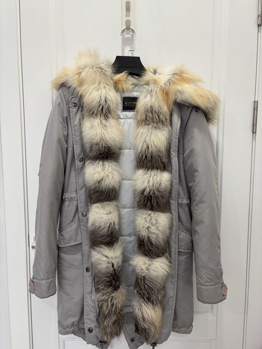 Зимняя парка с мехом лисы