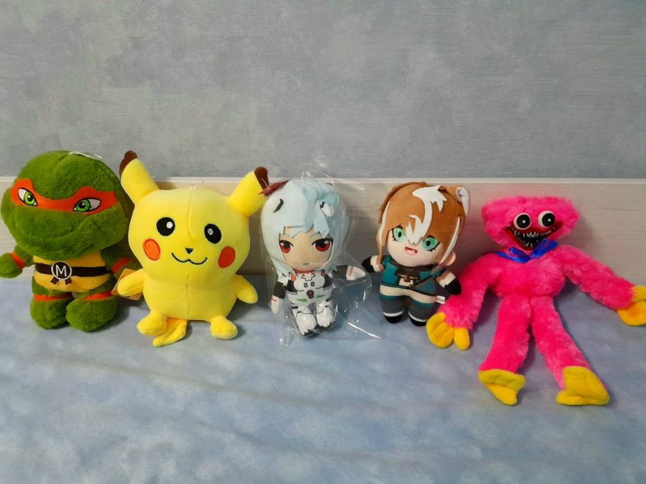 Мягкая игрушка аниме , геншин , поппи плей тайм , черепашки ниндзя