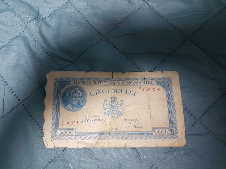 Bancnota veche CINCI MII LEI din 1944