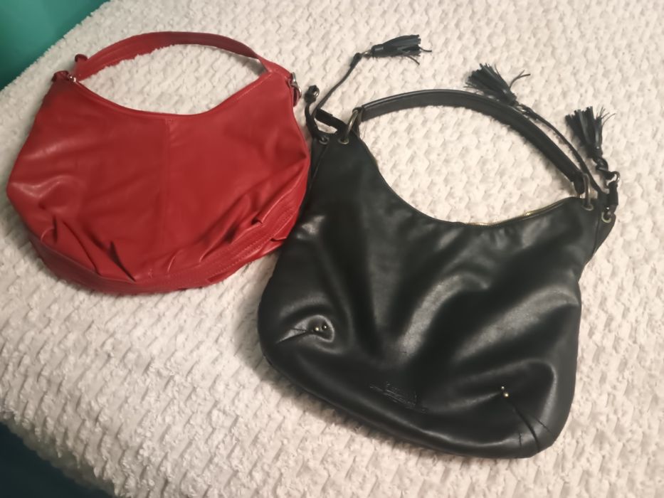 Две чанти от естествена кожа