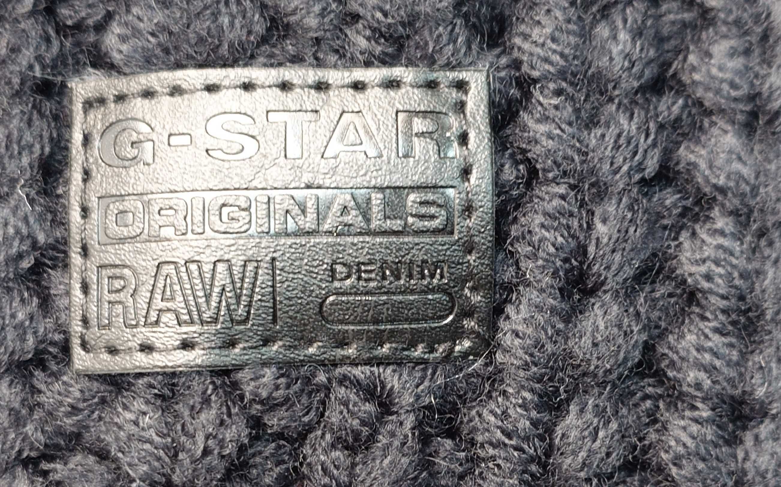G-star Raw дебел черен пуловер