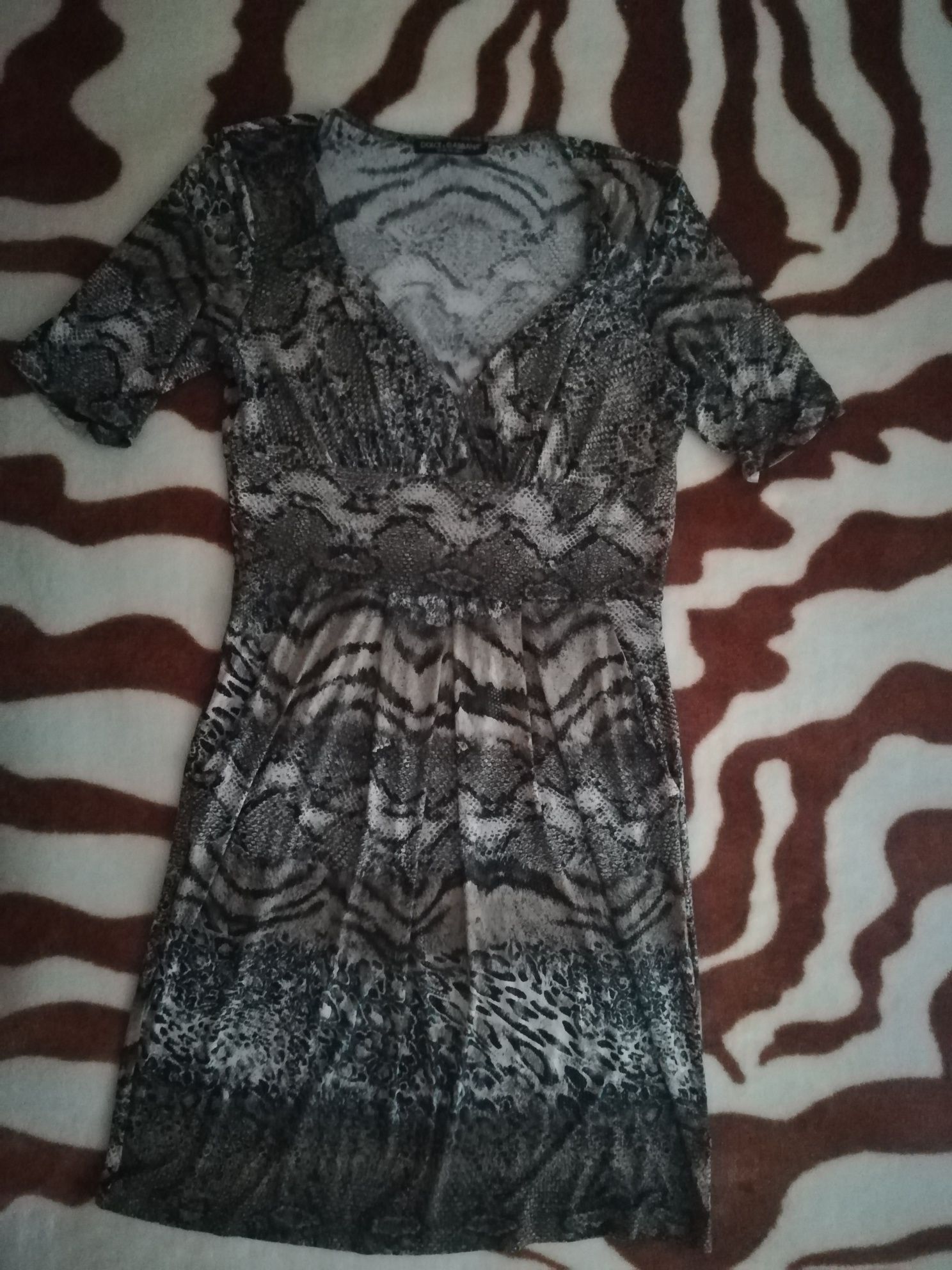 Rochie mărimea XL, animal print, purtata o data, impecabila