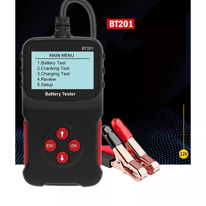 Нов BT201 Тестер Батерии 12V Колa SUV Мотор CCA Диагностика автомобил