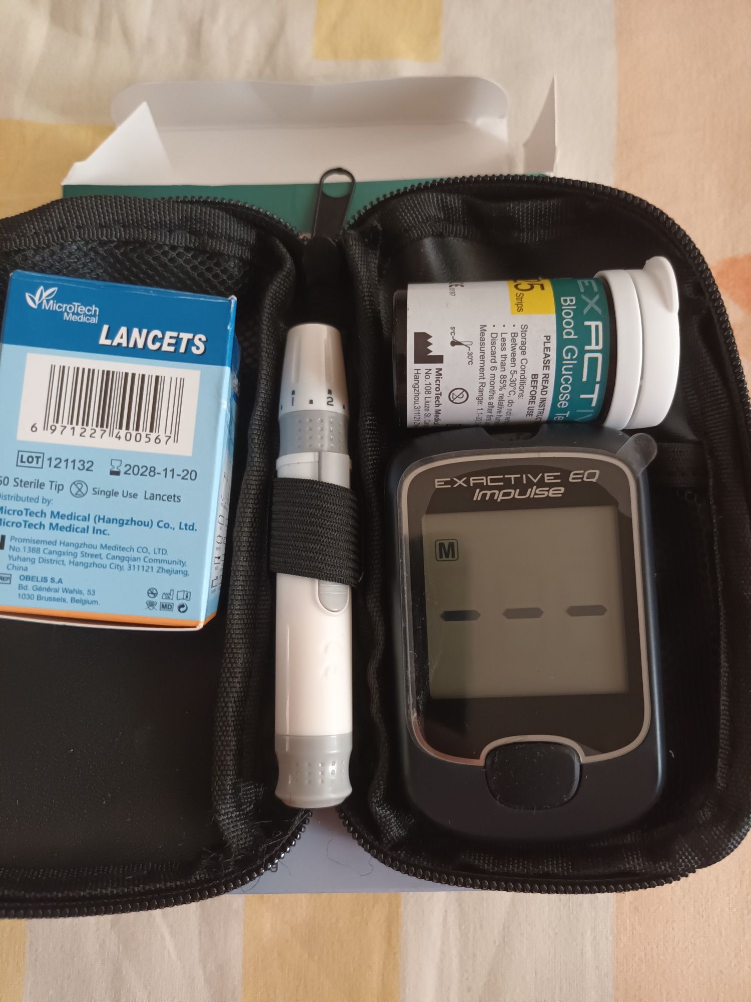 Aparat glicemie glucometru Exactive EQ Impulse Nou