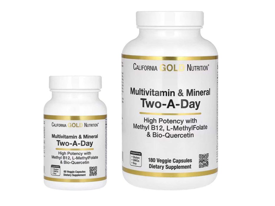 California Gold Multivitamin and Mineral Two-A-Day мультивитамины