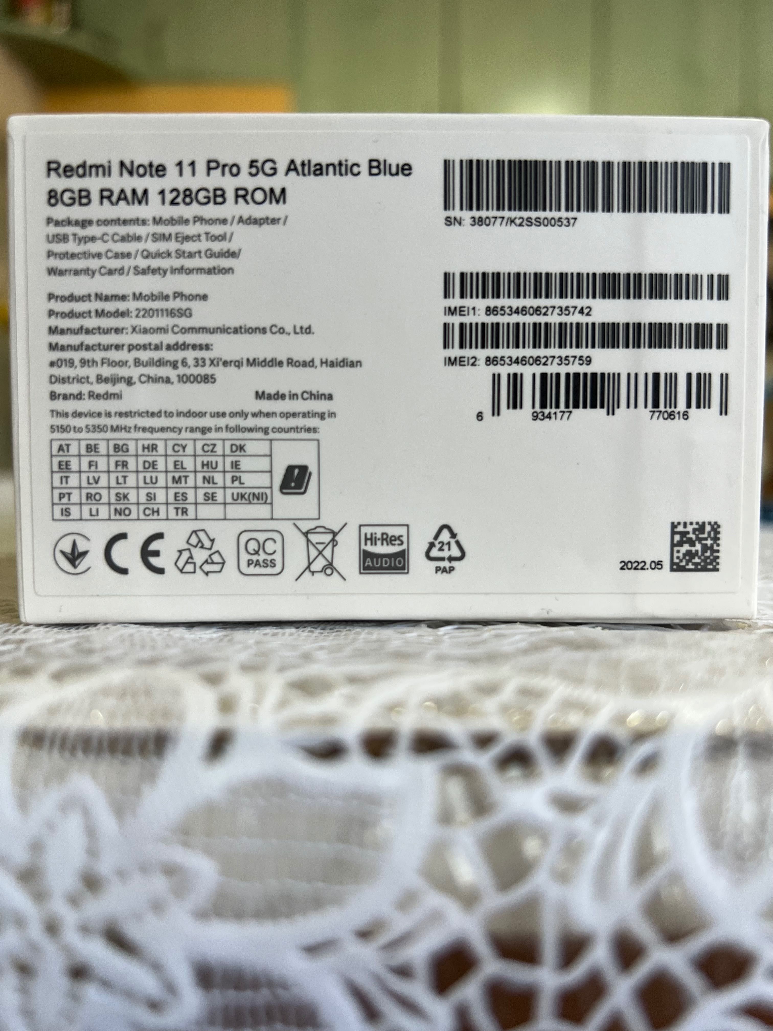 Телефон Xiaomi Redmi Note 11 PRO 5G (Като нов)