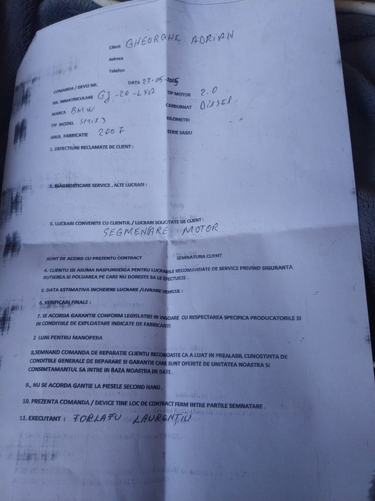 Vând BMW e 90 an 2007 motor 2.0 ,163 CP motoru cu distribuție în față