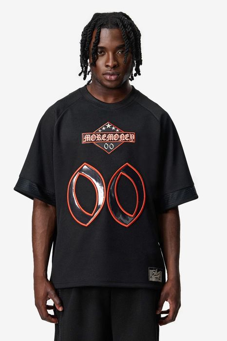 MORE MONEY mesh jersey Black