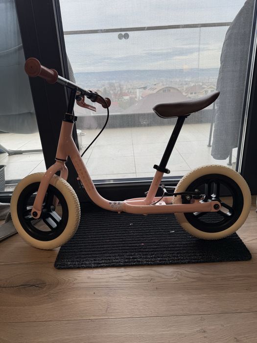 Bicicletă fără pedale Runride 500 10'' Roz-Bej Copii