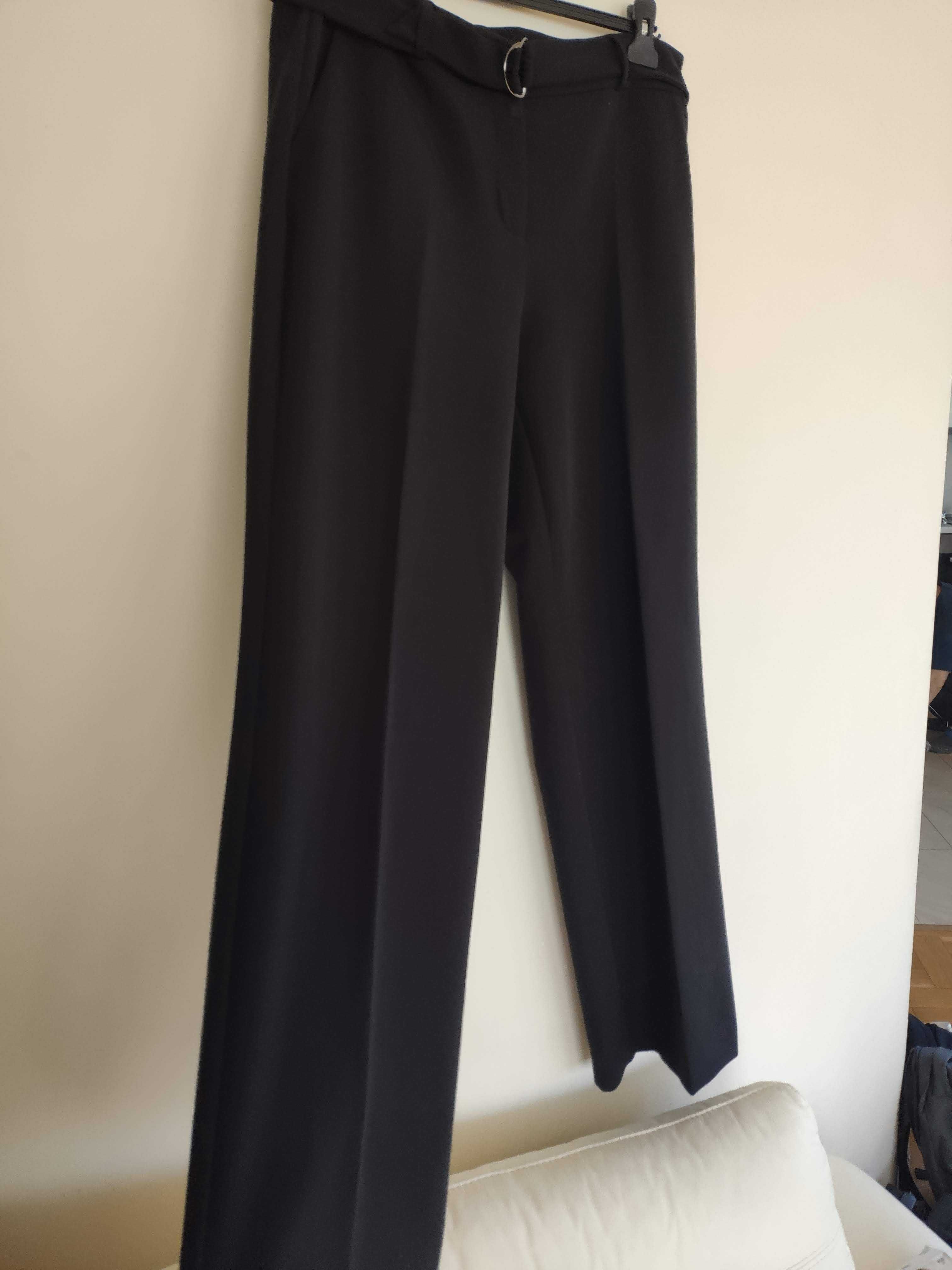 Черен панталон Comma размер 44 /  50 прав широк колан