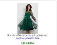 Rochița dama verde smarald