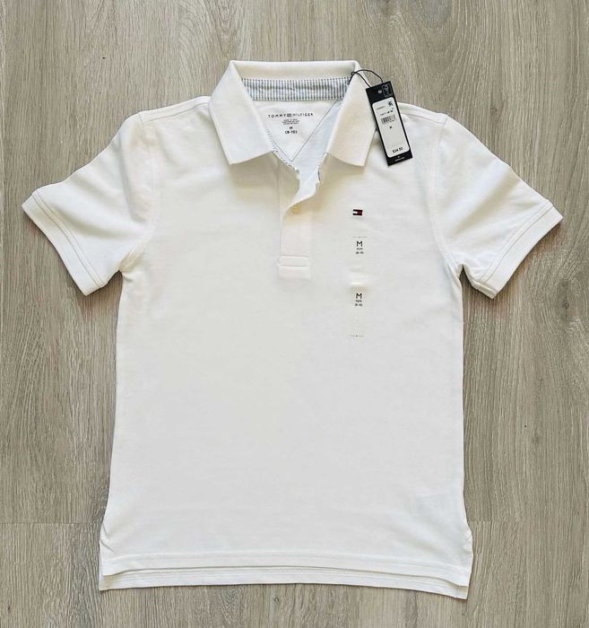 Продам белое Поло Tommy Hilfiger, новое, на 8-10 лет, оригинал из USA