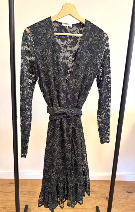 GANNI дантелена рокля