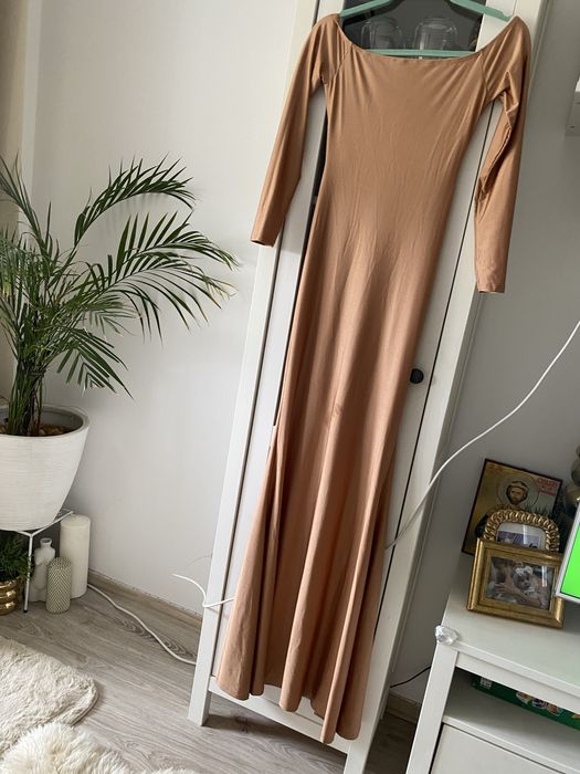 Rochie tip sirena, aurie, masura XS