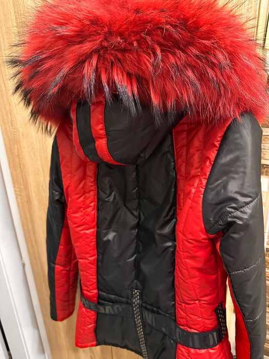 Дамско зимно яке Братан естествен косъм лисица М размер