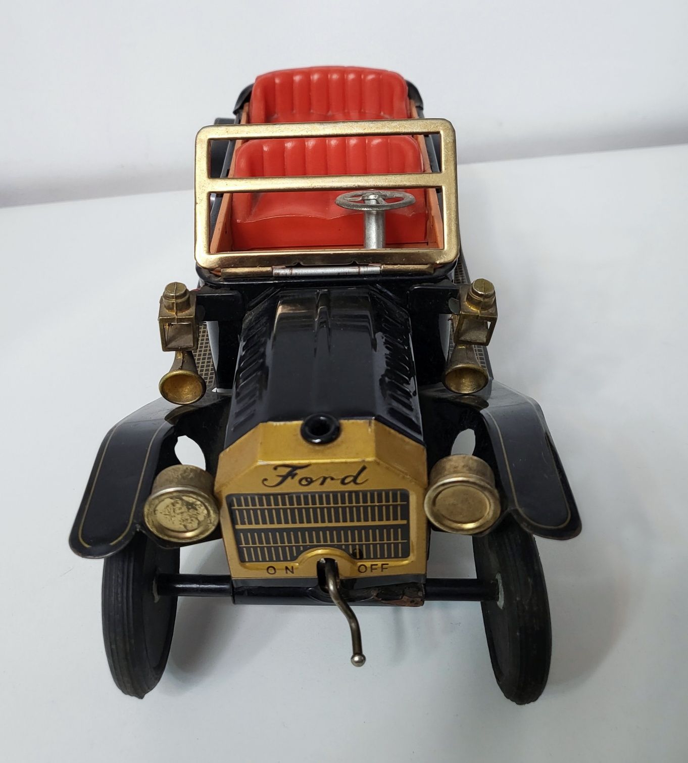 Masina veche-Vintage Tin Toys Japan Made Electric T Ford Sunrise Toys
