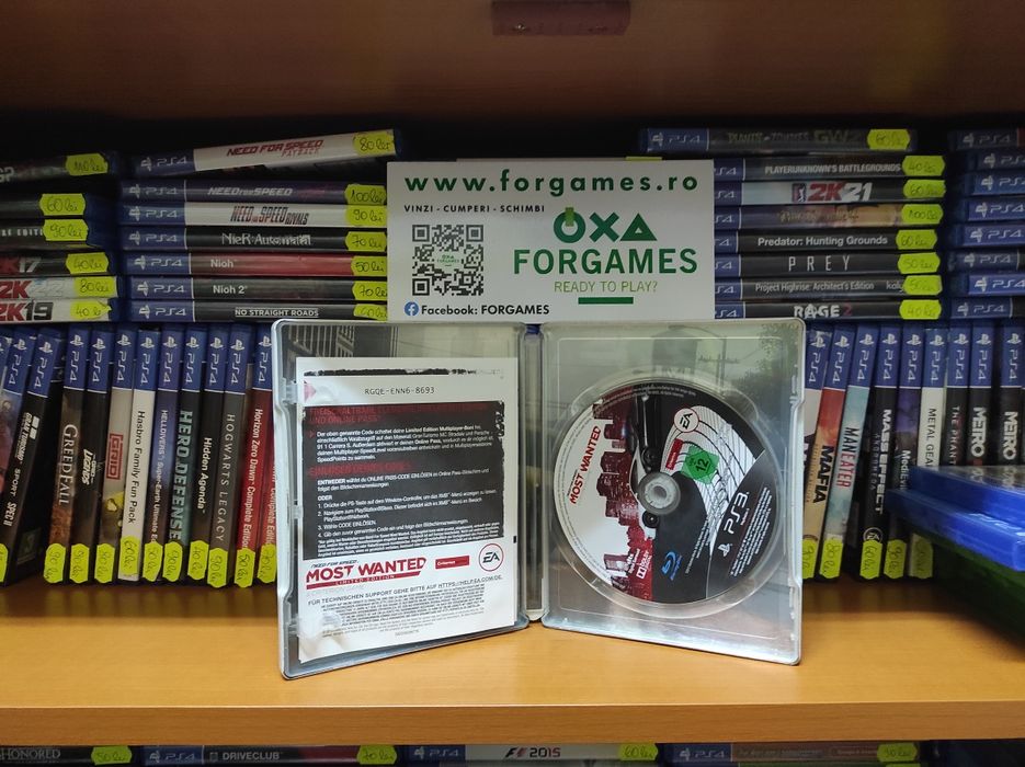 Joc PS3 NFS steelbook Need For Speed Most Wanted PS3 Forgames.ro