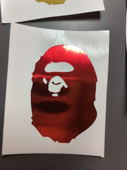 Sticker vinyl bape glossy