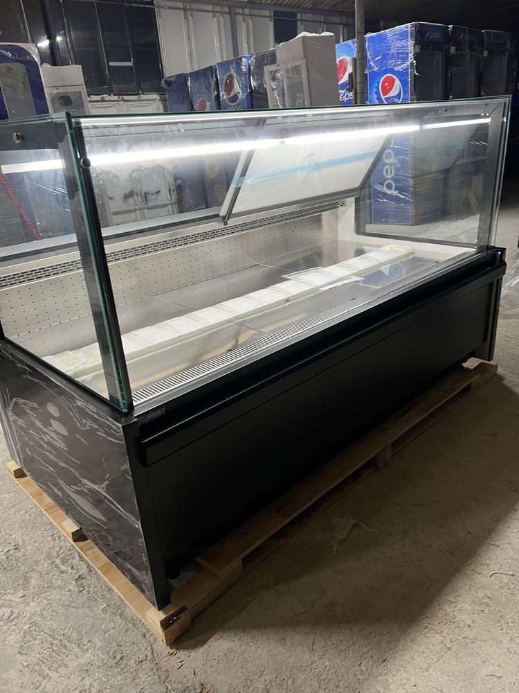 Vitrina frigorifica orizontala asistata/INOX/Usor ventilata/NOU