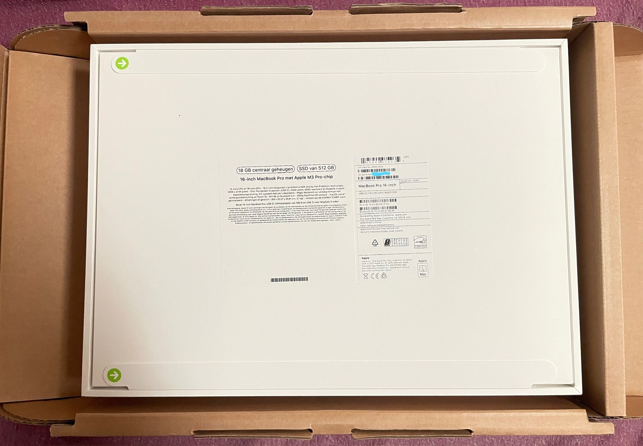 Apple MacBook Pro 16 m3 pro 18/512 gb