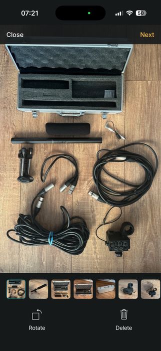 Kit profesional microfon pentru interviuri/filmat/podcast