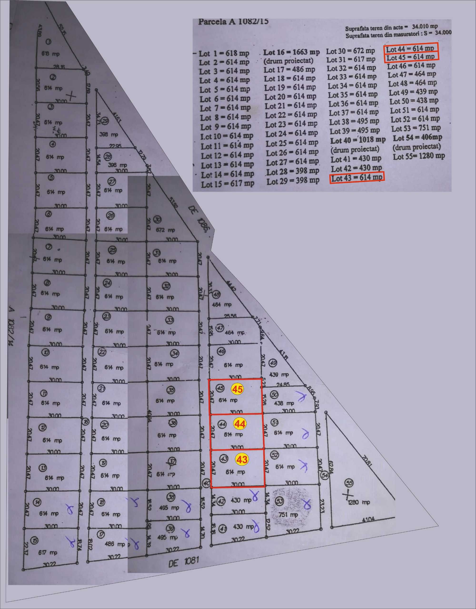 42.980 euro teren 614mp limita intravilan,Sere Viile Noi Constanta
