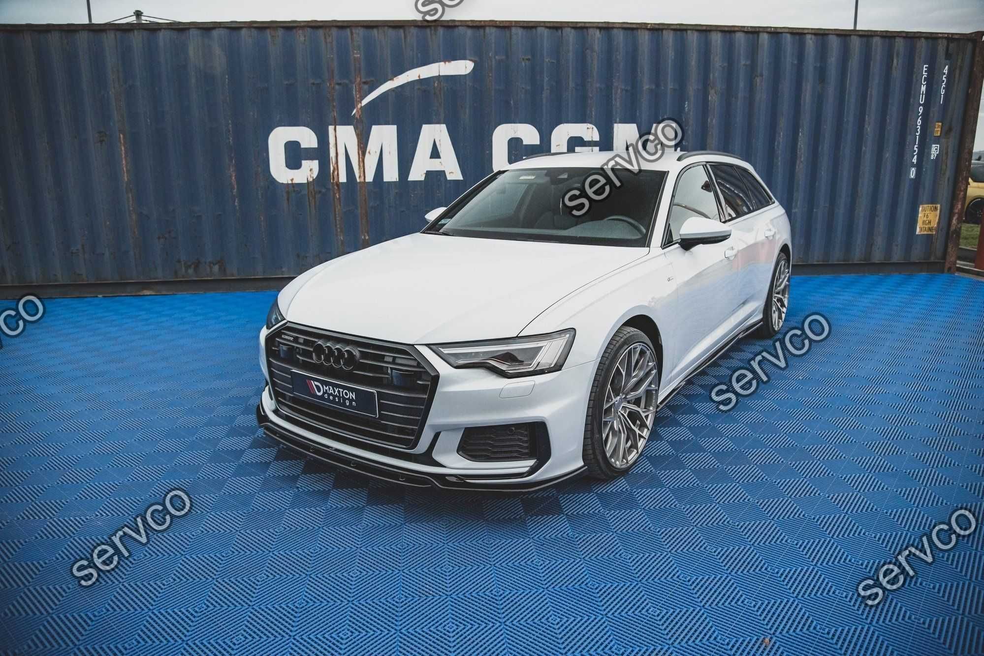 Prelungire bara fata Audi A6 S6 C8 S-Line 2019- v6 - Maxton Design