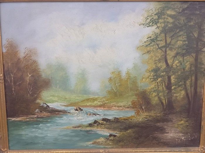 Tablou Ulei pe pânză o lucrare de dimensiuni mar