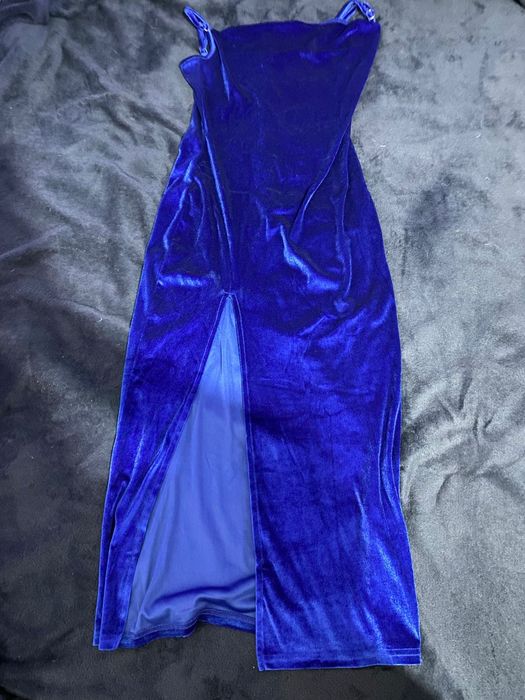 Платье женское синее