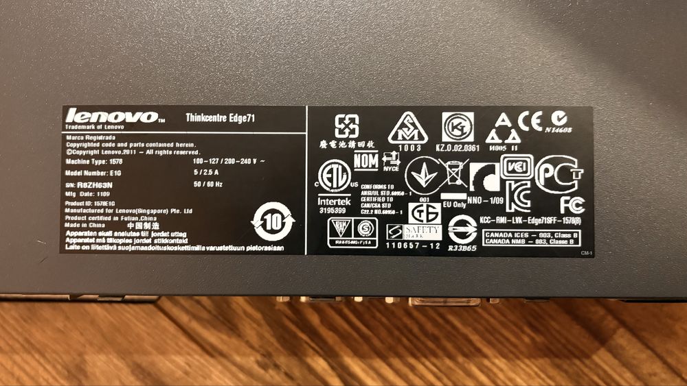 Компютър Lenovo Edge71 + Монитор Philips 22''