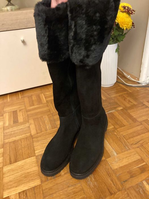 Cizme din piele întoarsă, noi , mărimea 39