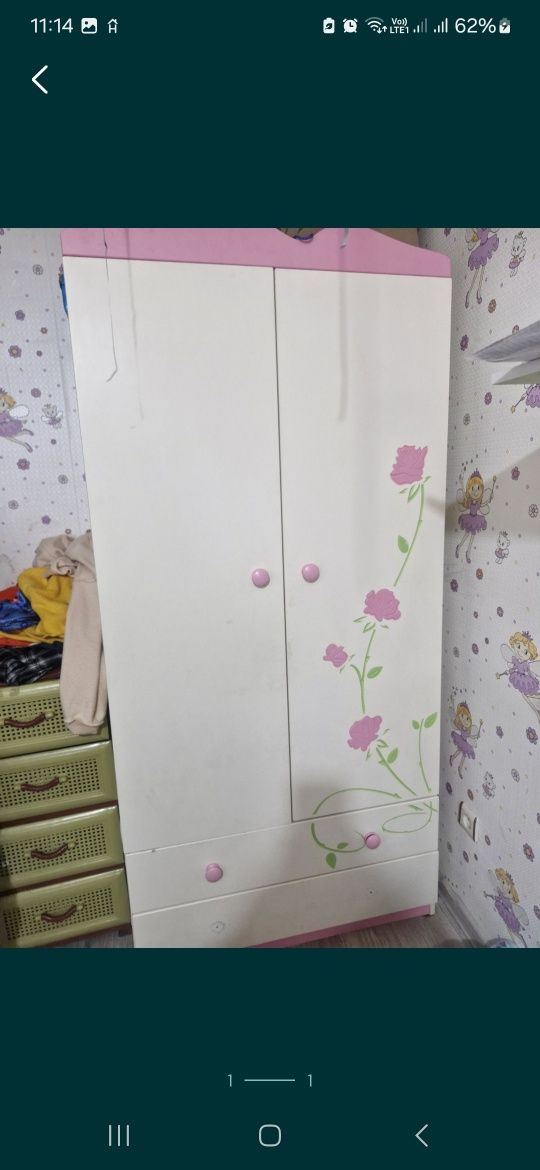 шкаф детский для девочек