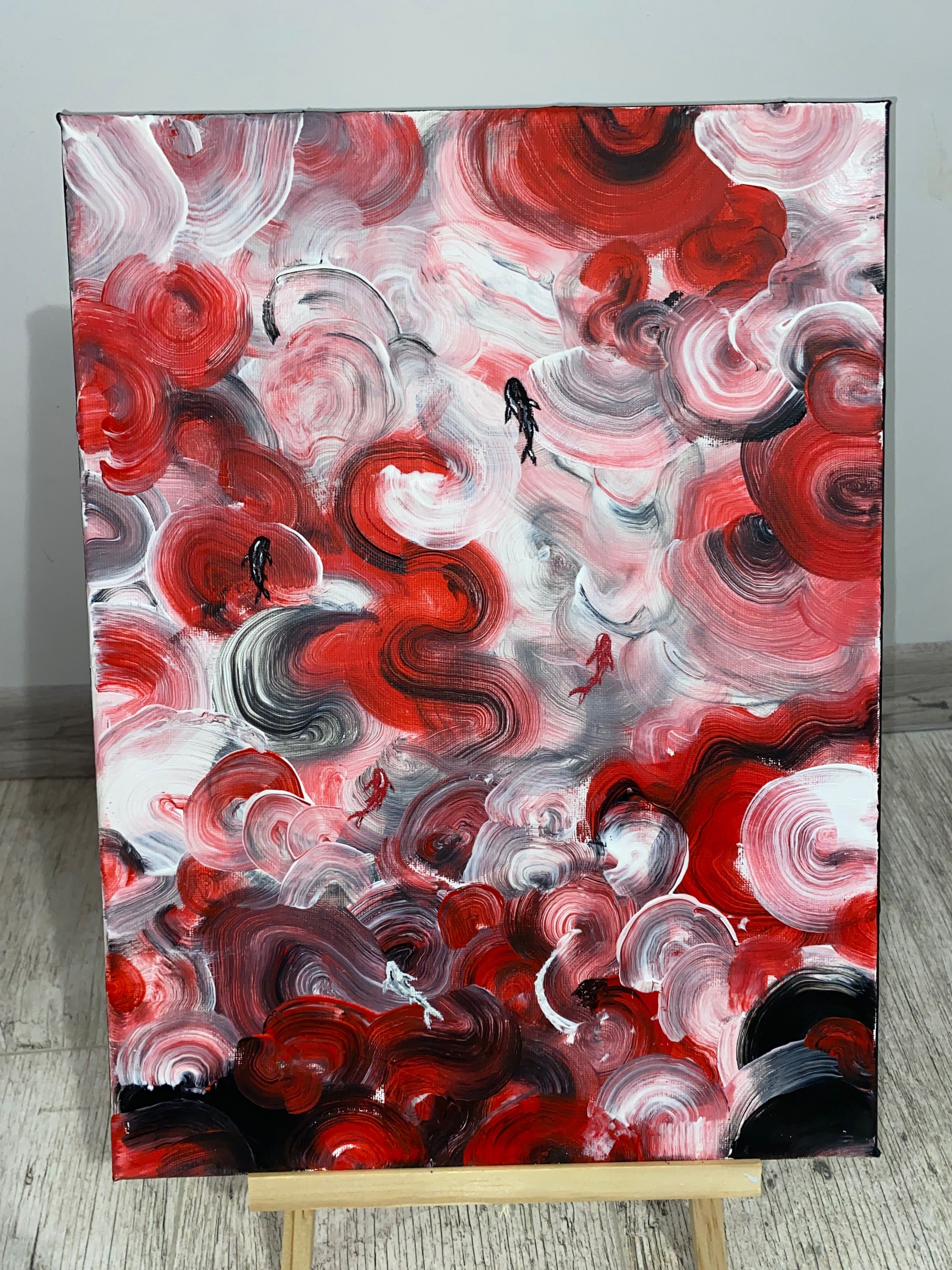 Абстрактна koi fish картина
