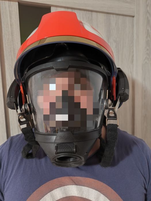 Echipament protecție pompieri masca casca drager psi