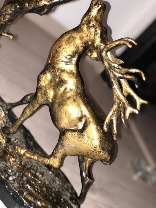 Mid century sculptura bronz cerb PJ Mene