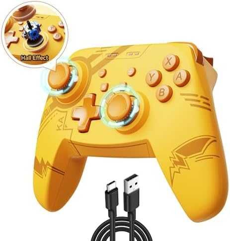 Нов Безжичен контролер за Switch/PC/Android с TURBO и Hall джойстик