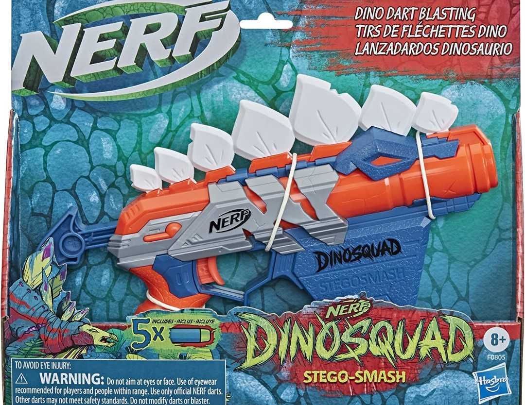 Бластер Nerf DinoSquad Stego-Smash Dart Blaster, 5 Darts.США