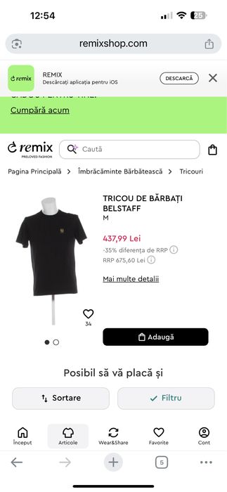 Tricou barbati Belstaff