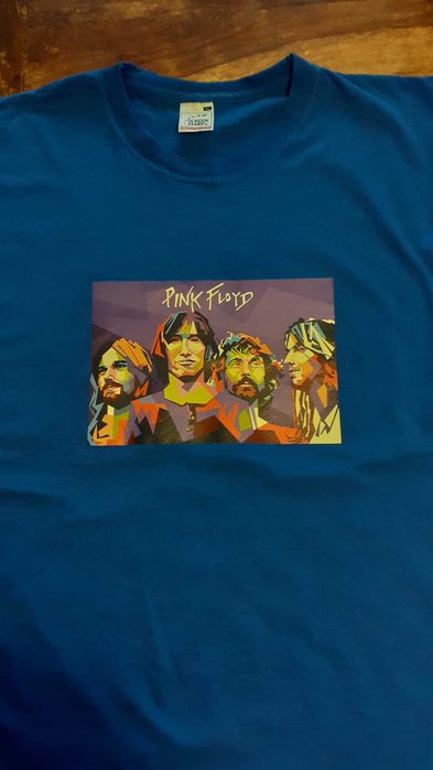 тениска Pink Floyd Пинк Флойд уникална синя XL
