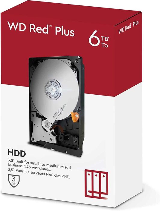 Hdd int WD Red Plus,6 TB,5400 RPM,256 Mb 3.5" ATA III Serial,sigilat