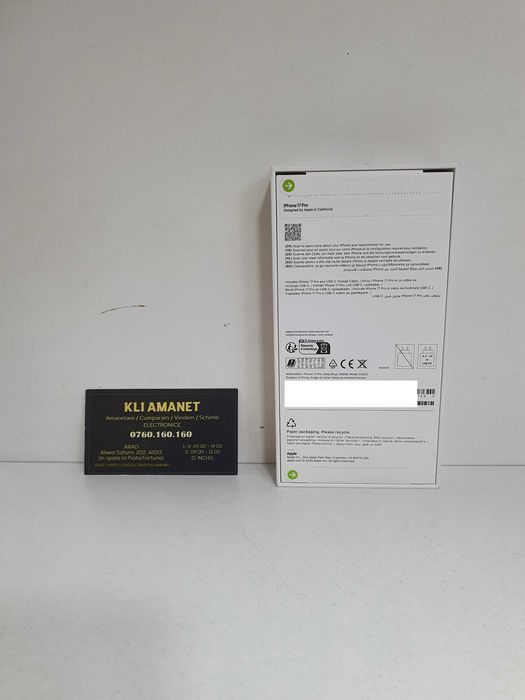 iPhone 17 Pro, Sigilat, Garantie - KLI Amanet