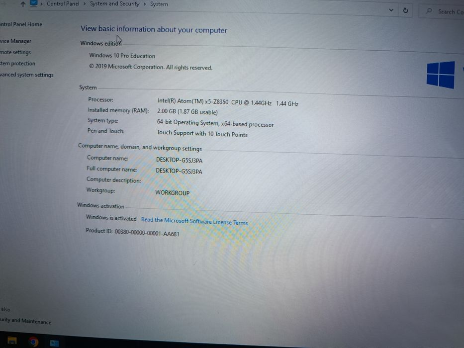 2 in 1 laptop -tableta cu Windows