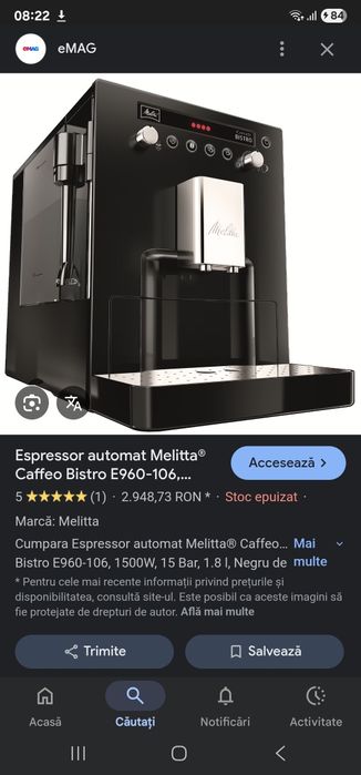 Espressor de cafea Melitta Caffeo Baristo