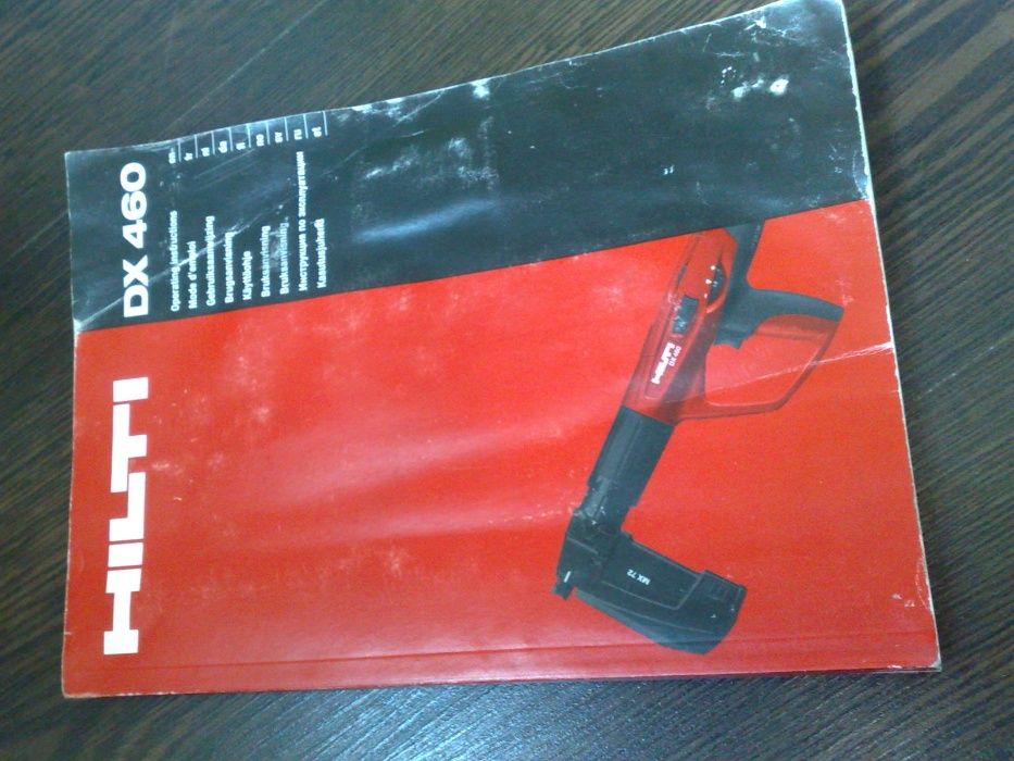 manual Hilti DX460 si pistol spuma