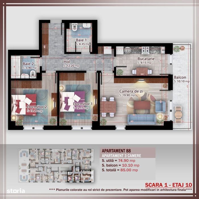 Apartament 3 camere compact  Titan Pallady Metrou Nicolae Teclu