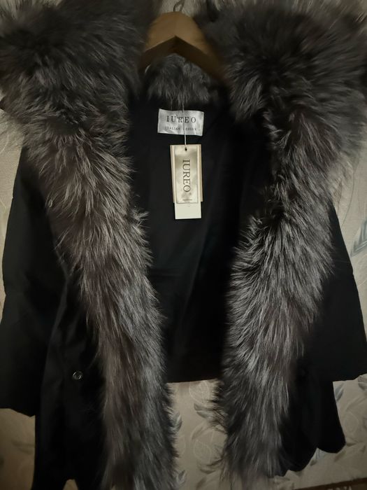 Куртка италия, мех натуральная чернобурка 45тыс