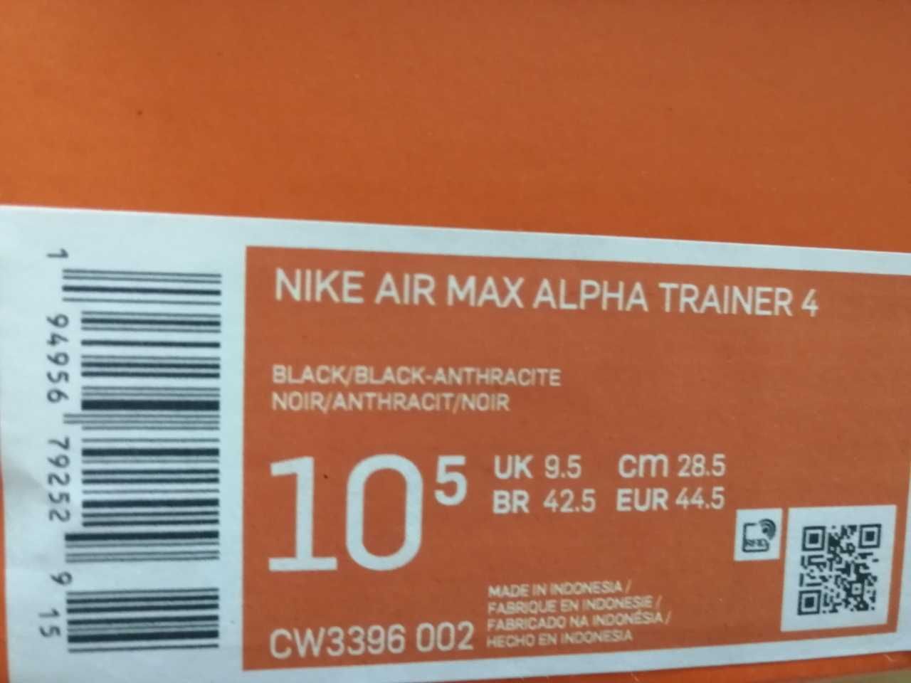 Черни мъжки маратонки Max Alpha Trainer, номер 44,5