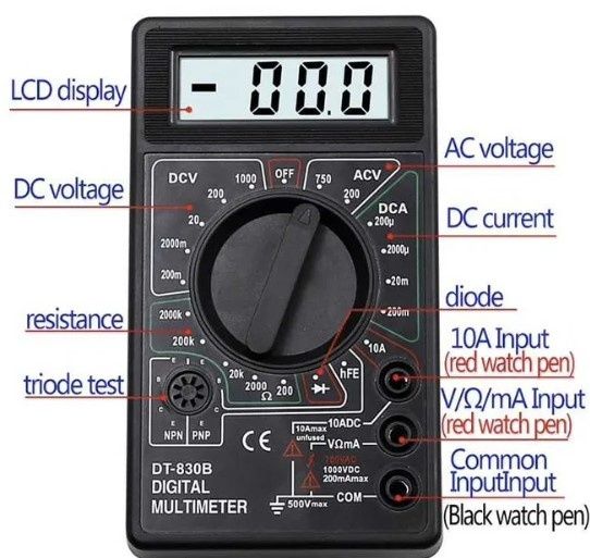 Aparat de masura Multimetru DT-830B voltmetru ampermetru ohmetru